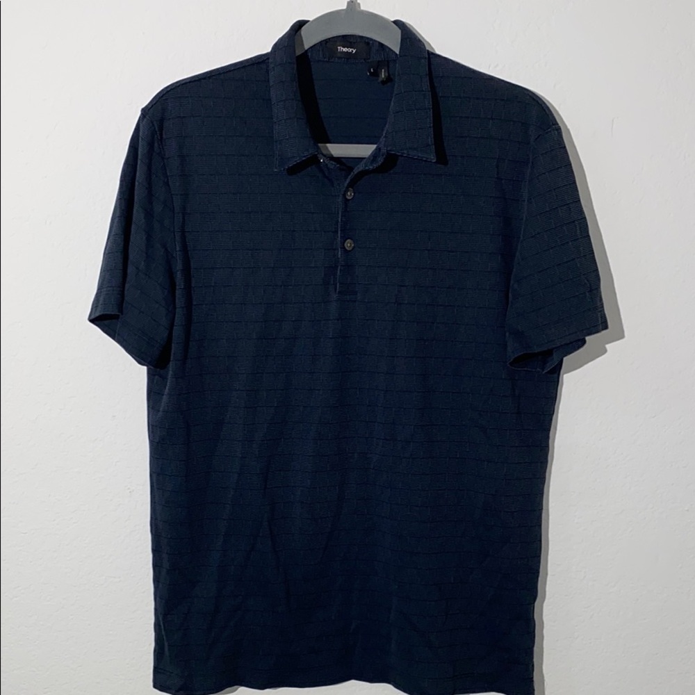 Theory Men's Navy Polo Shirt